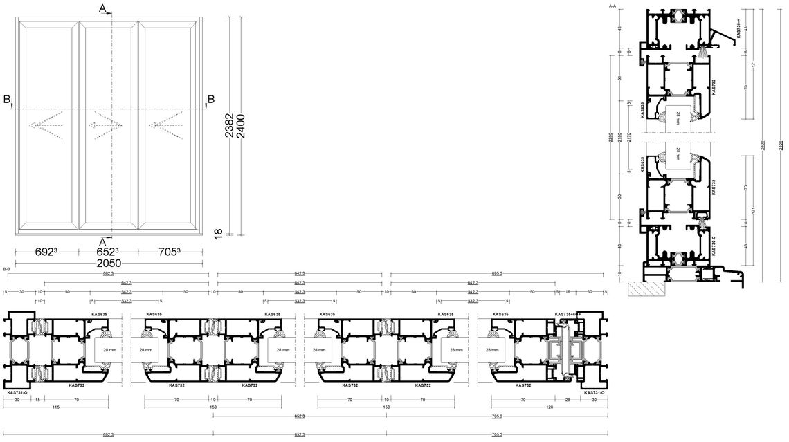 Aluminium Bifold Doors Details